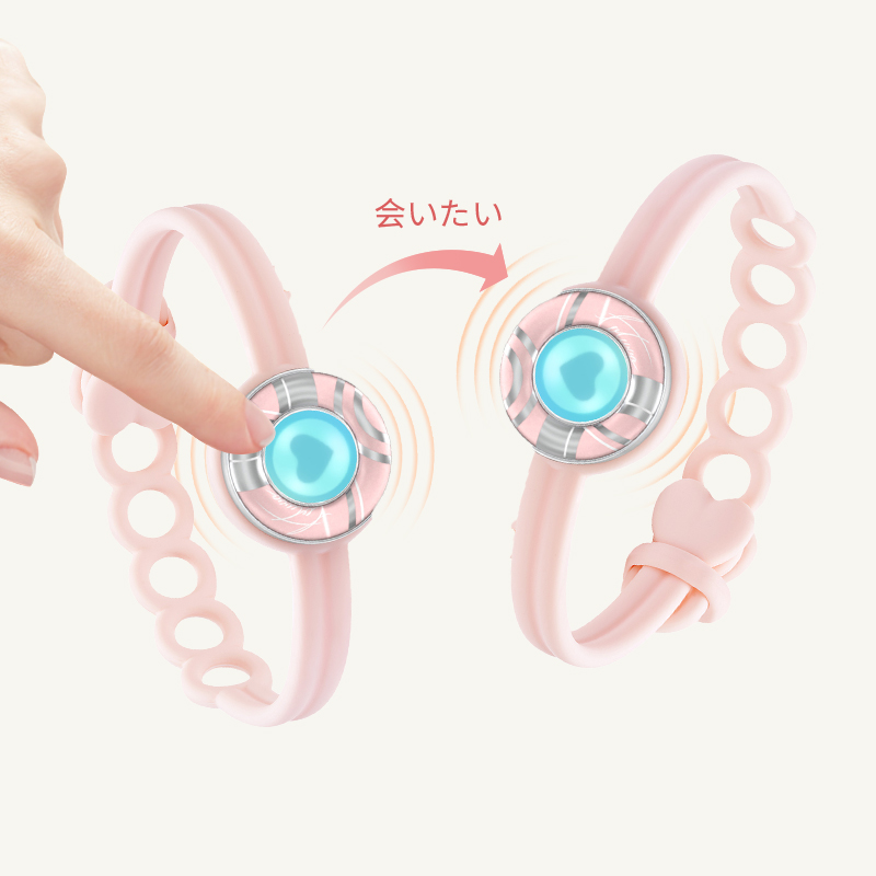 キャンディウェーブタッチブレスレット（ピンク+ピンク）