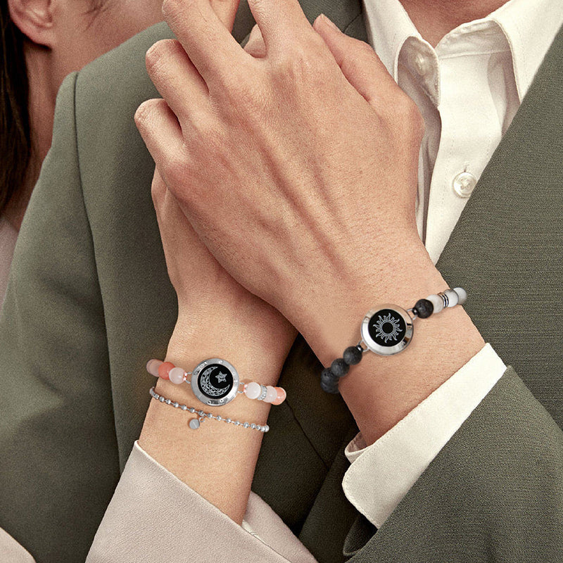 ファンタズマルビーズ付きサン＆ムーンタッチブレスレット（シルバー+シルバー）