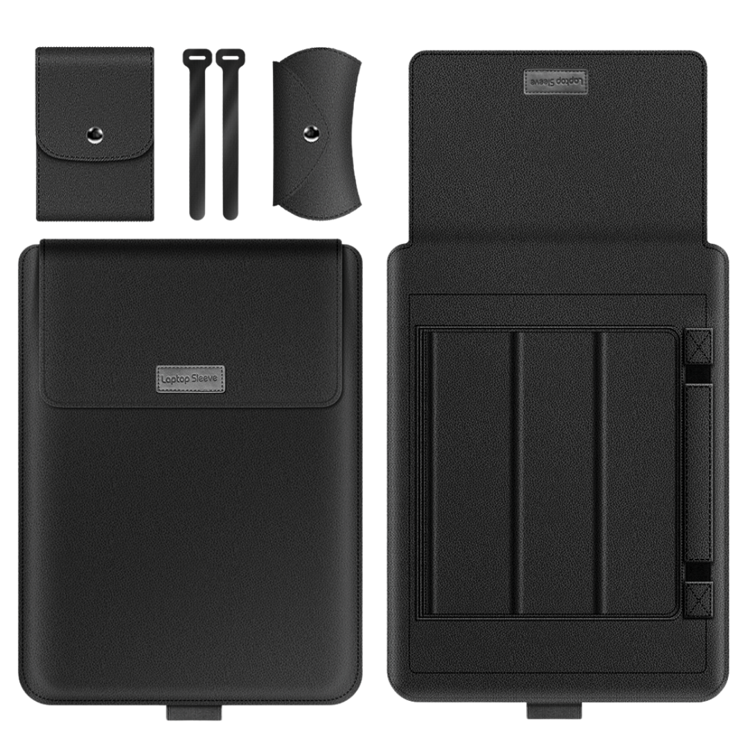 Multi-Size Laptop Sleeve with Built-In Stand