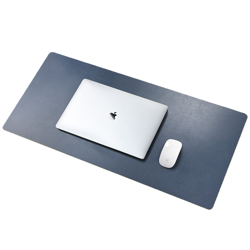 PU Leather Desk Mat Large Waterproof Keyboard & Mouse Pad, Solid Color, Double-Sided