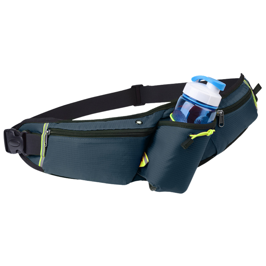 Sports Waist Bag Premium Outdoor Running Belt Bag for Men & Women, Fits Phone & Water Bottle, Large Capacity