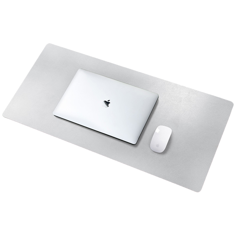 PU Leather Desk Mat Large Waterproof Keyboard & Mouse Pad, Solid Color, Double-Sided