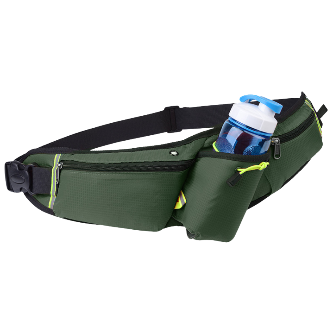 Sports Waist Bag Premium Outdoor Running Belt Bag for Men & Women, Fits Phone & Water Bottle, Large Capacity
