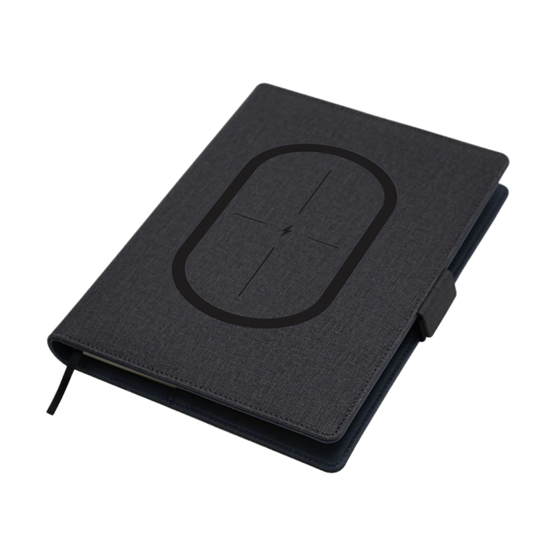 PU Wireless Charging Power Bank Notebook