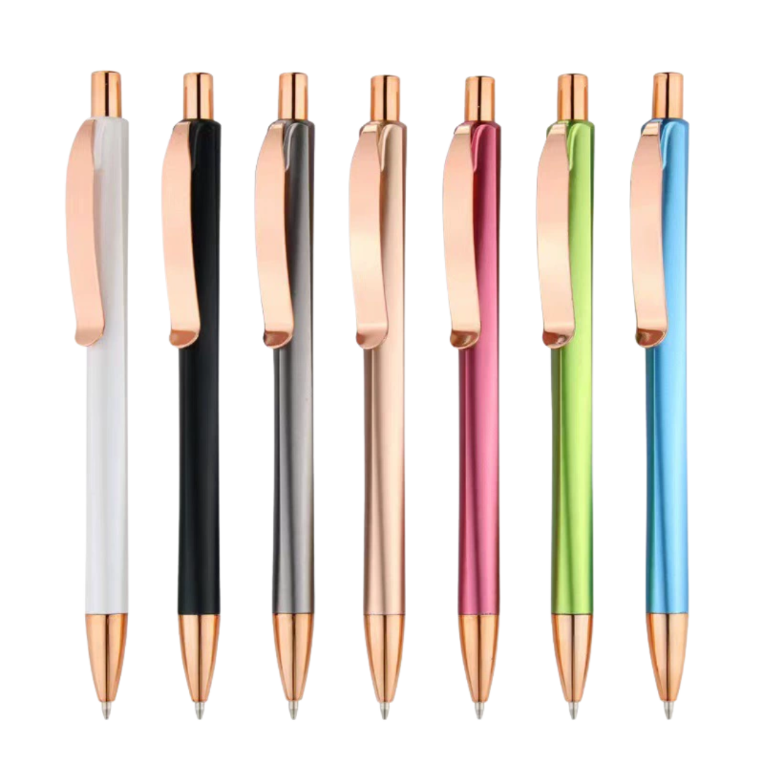 Premium Business Click Metal Gel Pen with Metal Clip