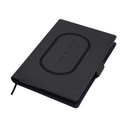 PU Wireless Charging Power Bank Notebook