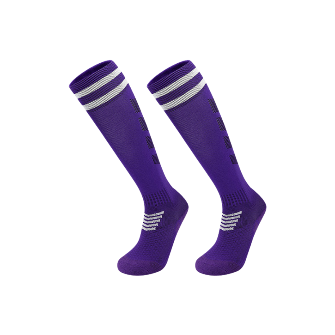 Sports Football Socks, Long Tube, Cushioned, Sweat-Absorbent, Anti-Slip, Durable