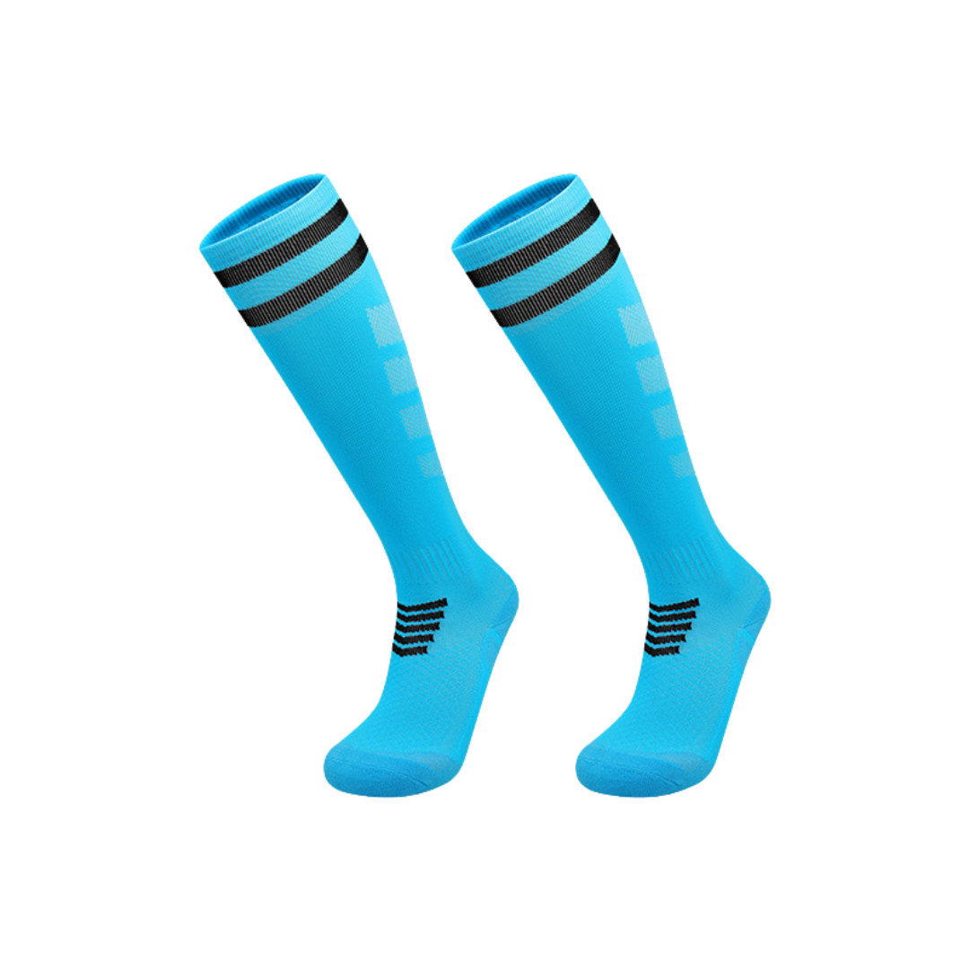 Sports Football Socks, Long Tube, Cushioned, Sweat-Absorbent, Anti-Slip, Durable