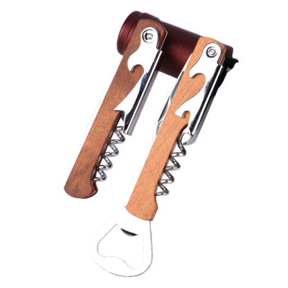 Multifunction Wooden Handle Bottle Opener
