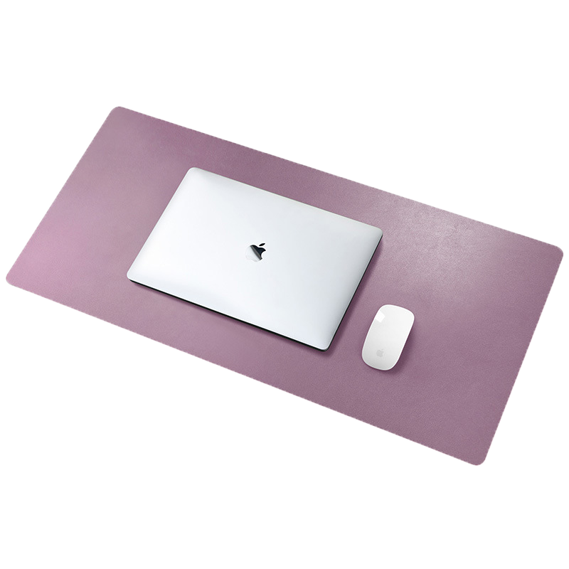 PU Leather Desk Mat Large Waterproof Keyboard & Mouse Pad, Solid Color, Double-Sided