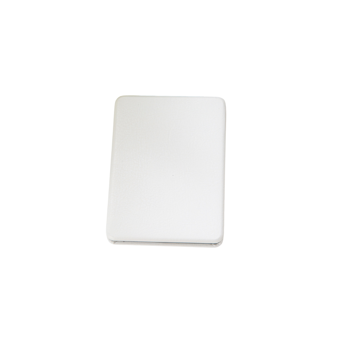 Pocket Folding Mirror Double-Sided Compact PU Makeup Mirror, Portable