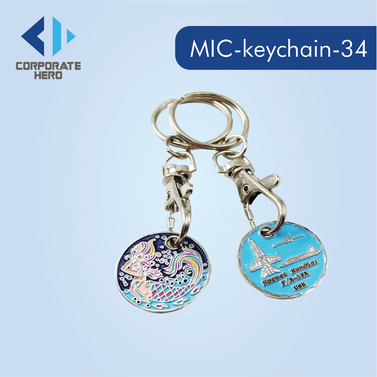 Cheap Custom Metal Trolley Token Keychain Custom Personalized