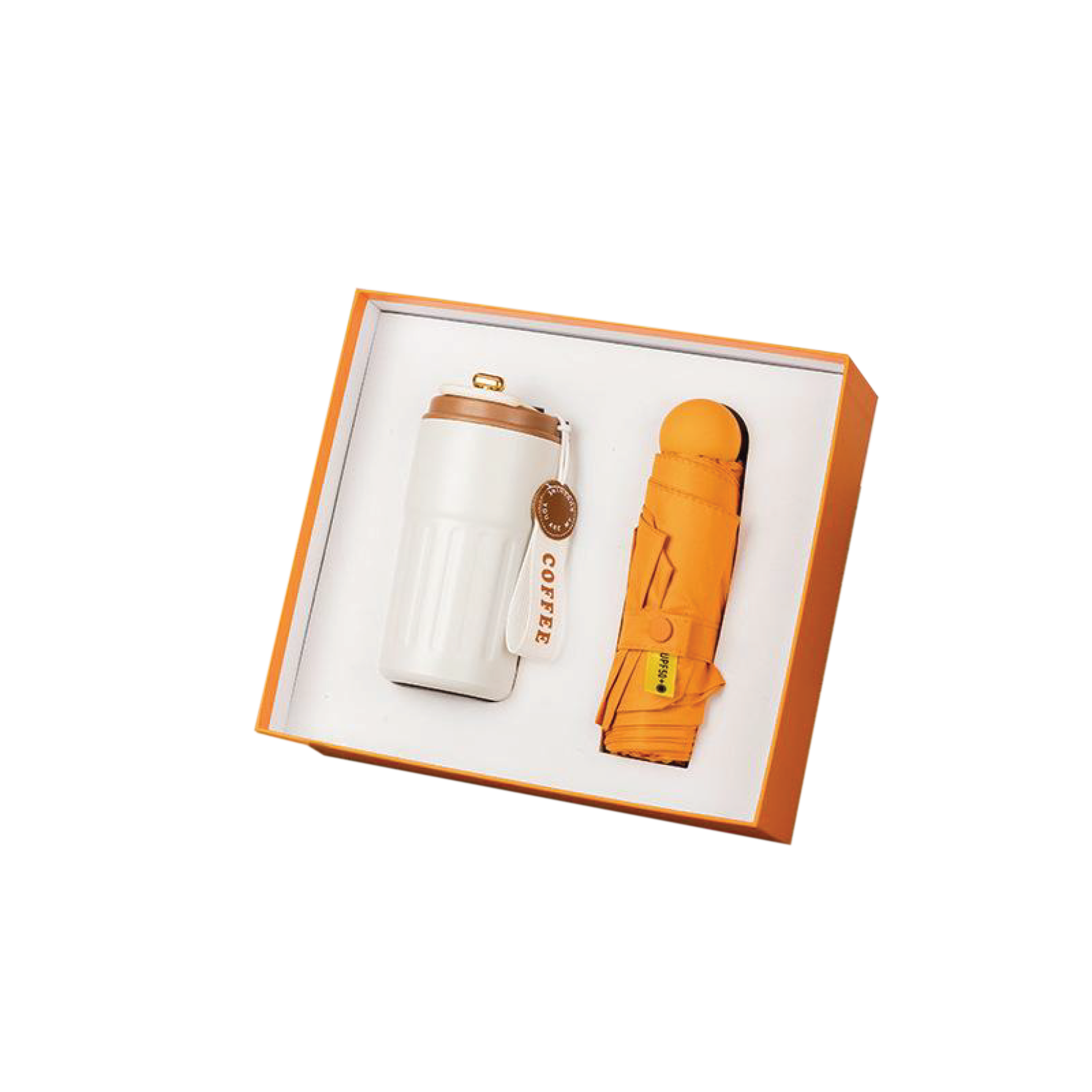 Gift Box 2 in 1 Coffee Flask + Mini Umbrella