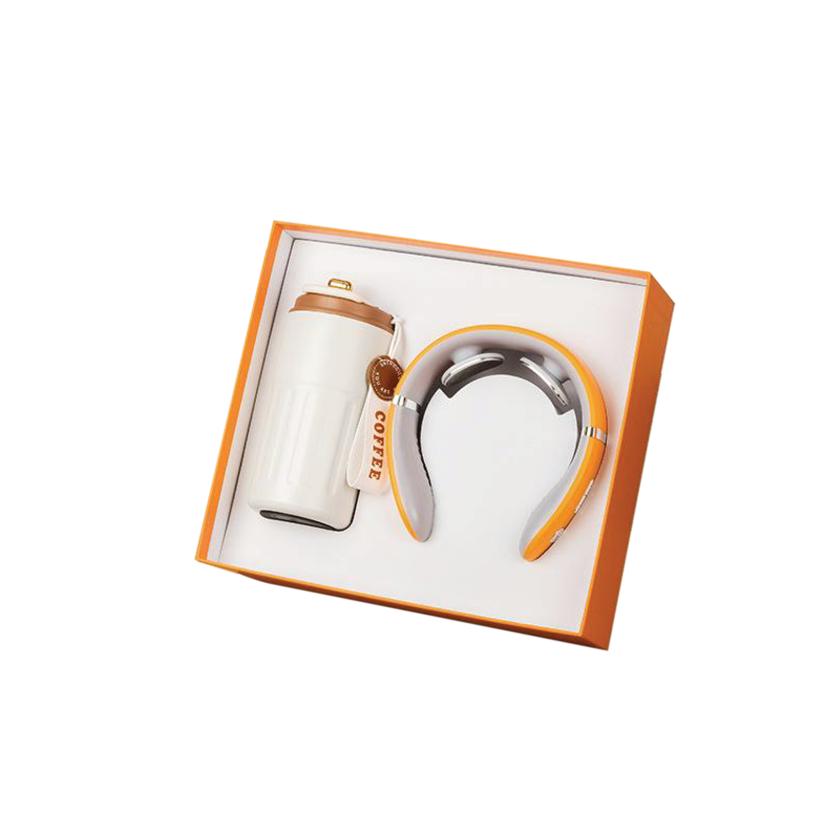 Gift Box 2 in 1 Coffee Flask + Neck Massager