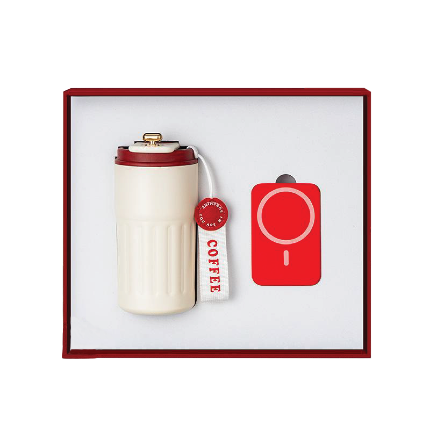 Gift Box 2 in 1 Coffee Flask + Powerbank