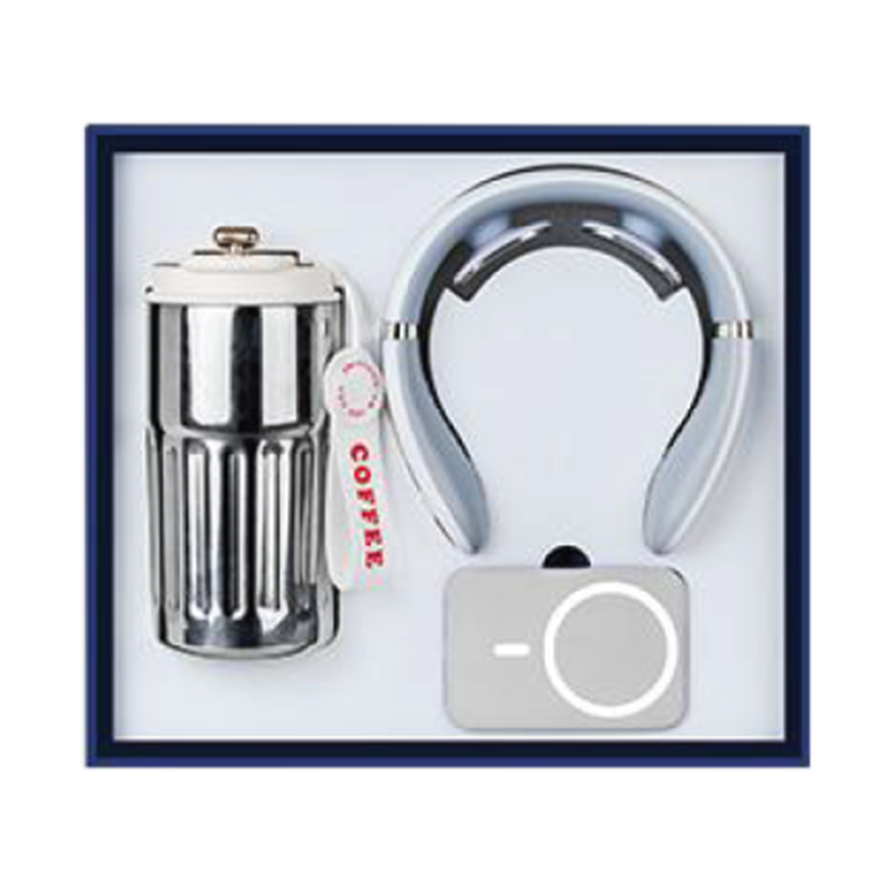 Gift Box 3 in 1 Coffee Flask + Neck Massager + Powerbank