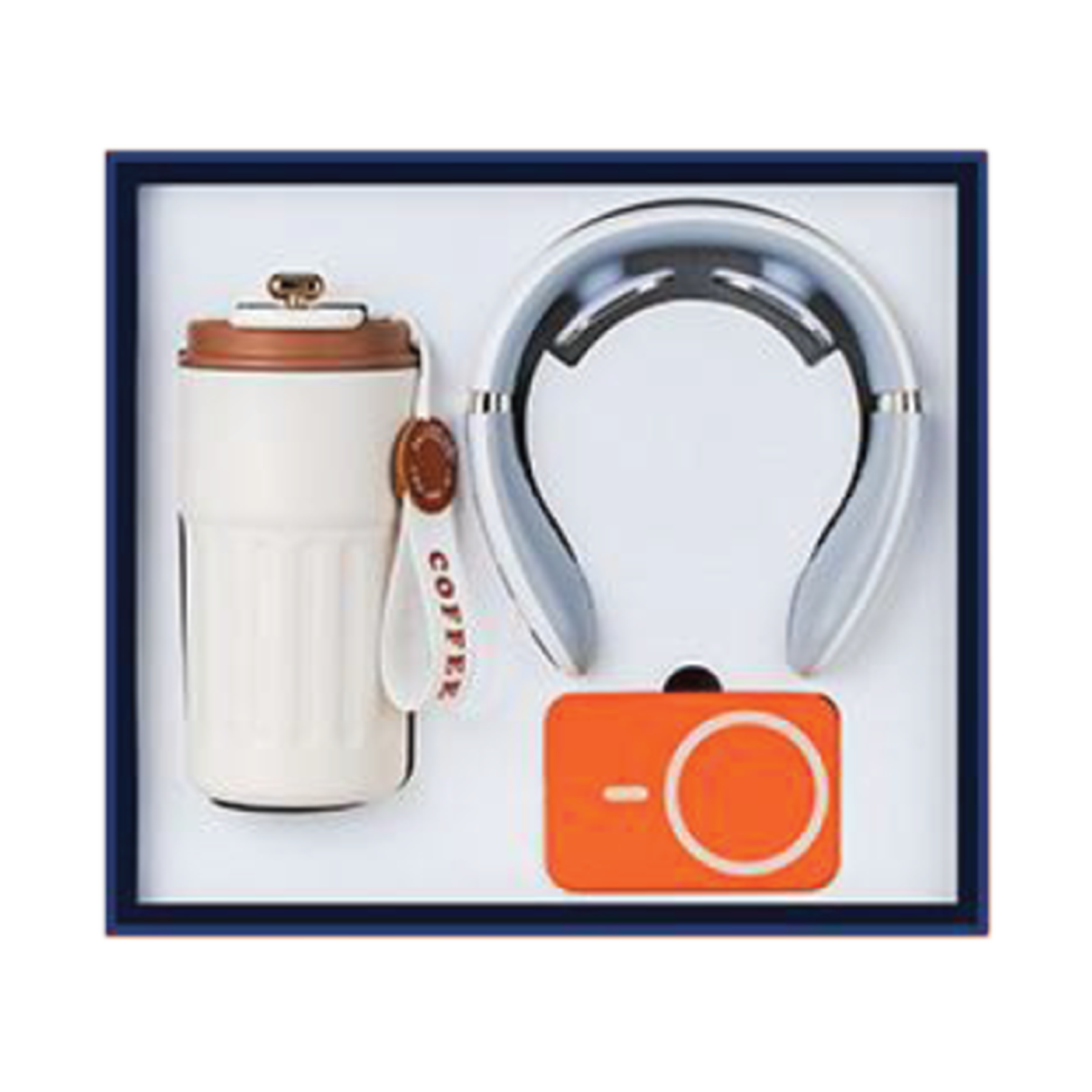 Gift Box 3 in 1 Coffee Flask + Neck Massager + Powerbank