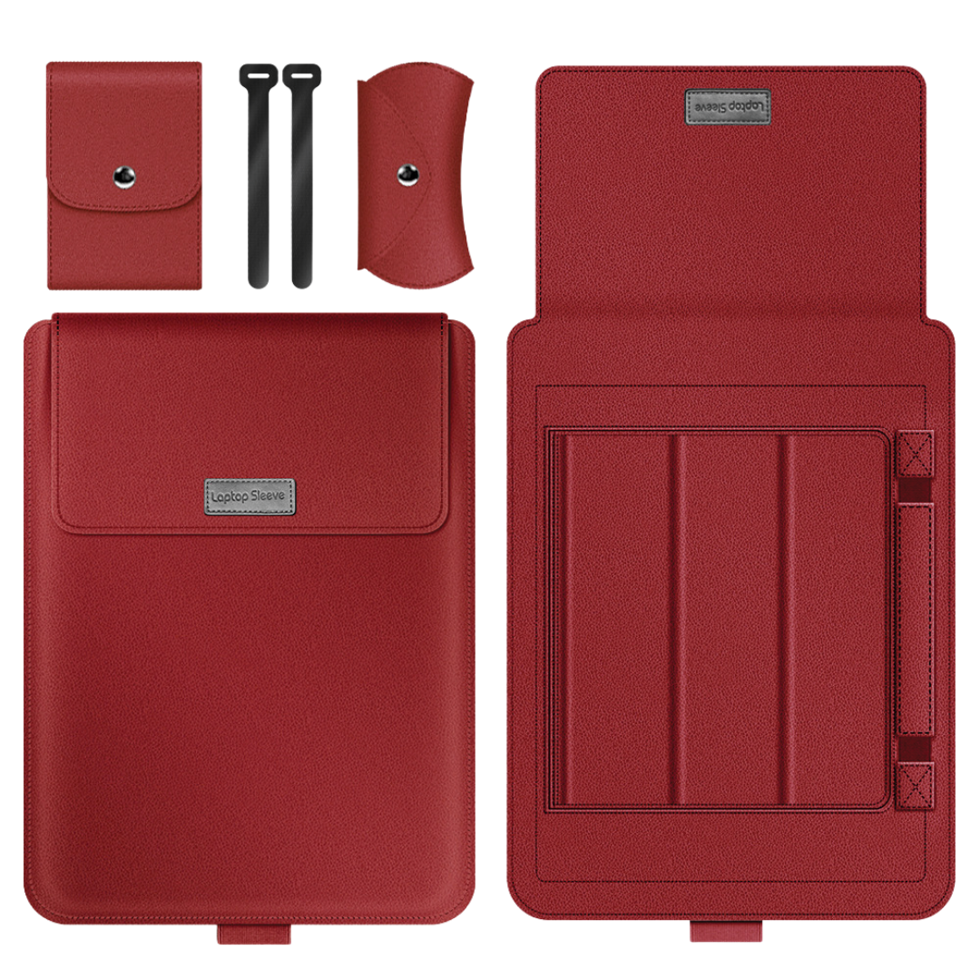Multi-Size Laptop Sleeve with Built-In Stand