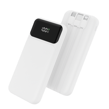 Power Bank with Built-in Cable PD 22.5W Super Fast Charging, 10000/20000/30000mAh