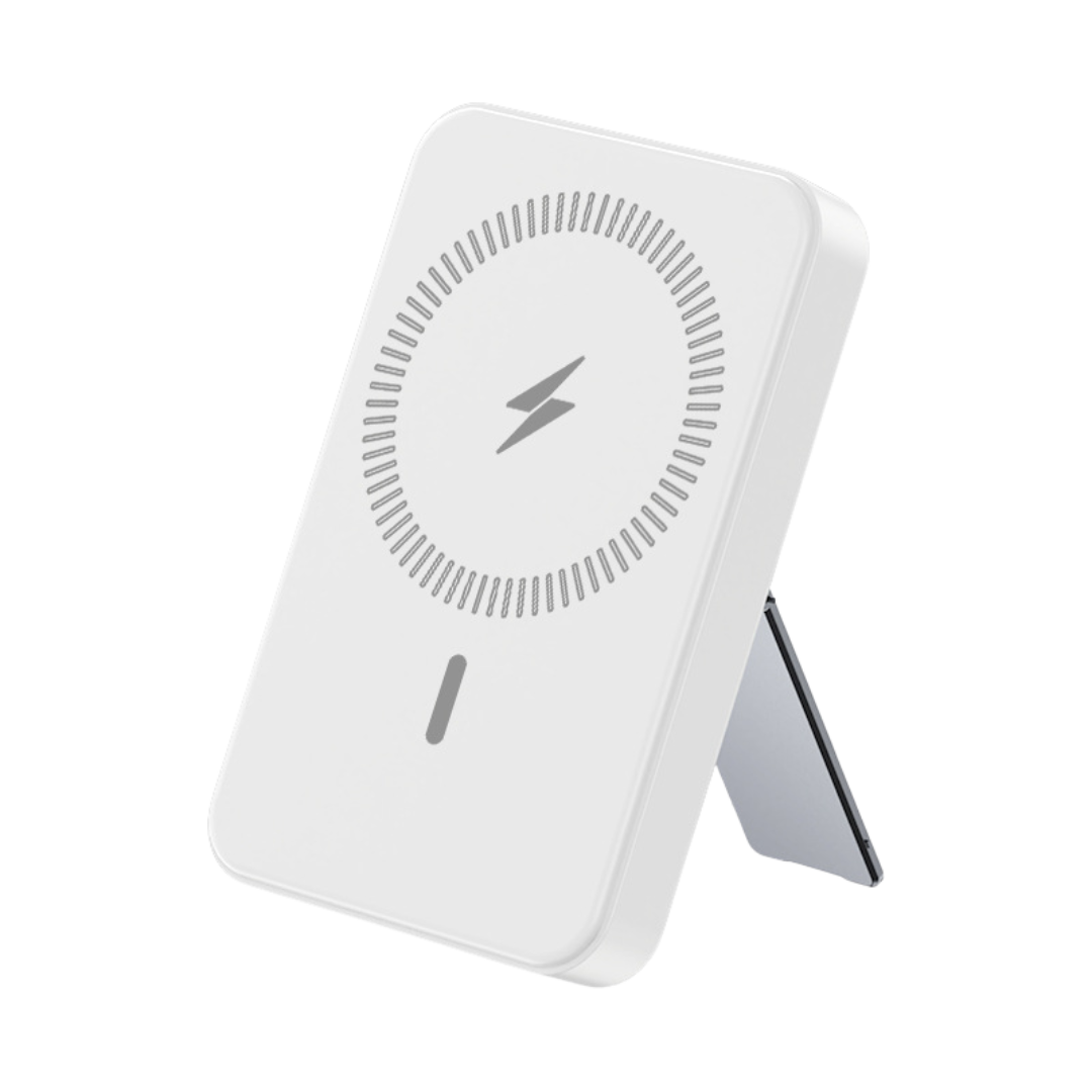 MagSafe Wireless Power Bank – Built-In Cable & Foldable Stand