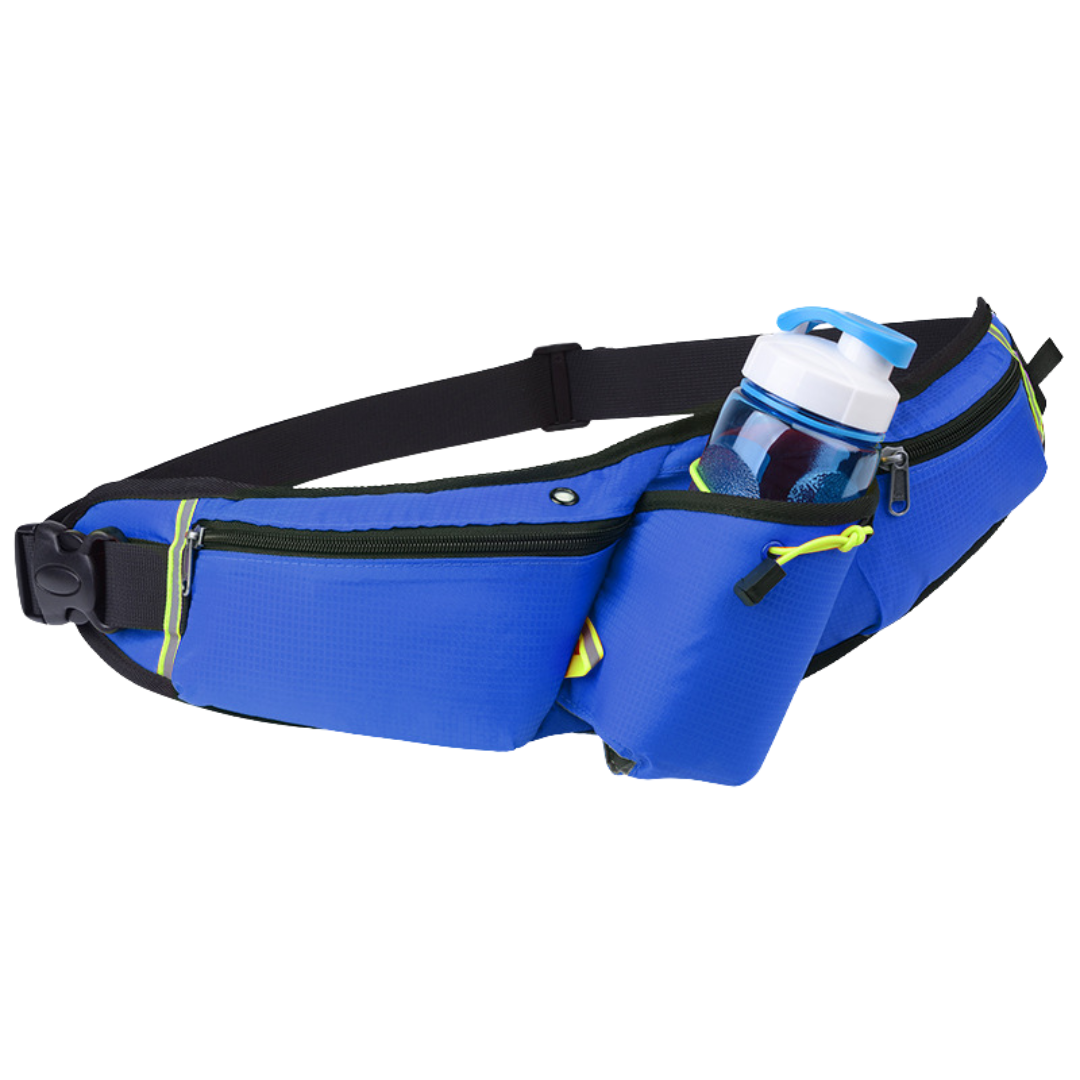 Sports Waist Bag Premium Outdoor Running Belt Bag for Men & Women, Fits Phone & Water Bottle, Large Capacity