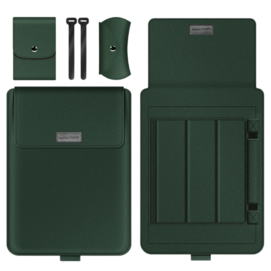 Multi-Size Laptop Sleeve with Built-In Stand