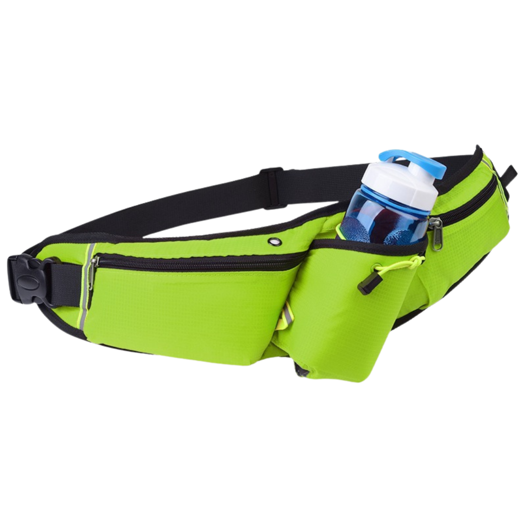 Sports Waist Bag Premium Outdoor Running Belt Bag for Men & Women, Fits Phone & Water Bottle, Large Capacity