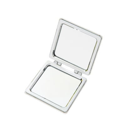 Pocket Folding Mirror Double-Sided Compact PU Makeup Mirror, Portable