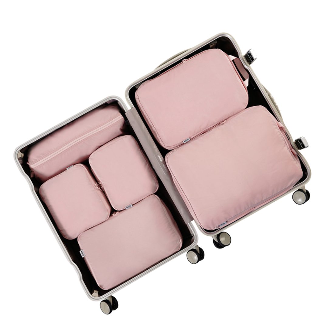 Travel Packing Organizer Bags for Luggage Clothes, Shoes, Underwear, and Compression Storage Pouches