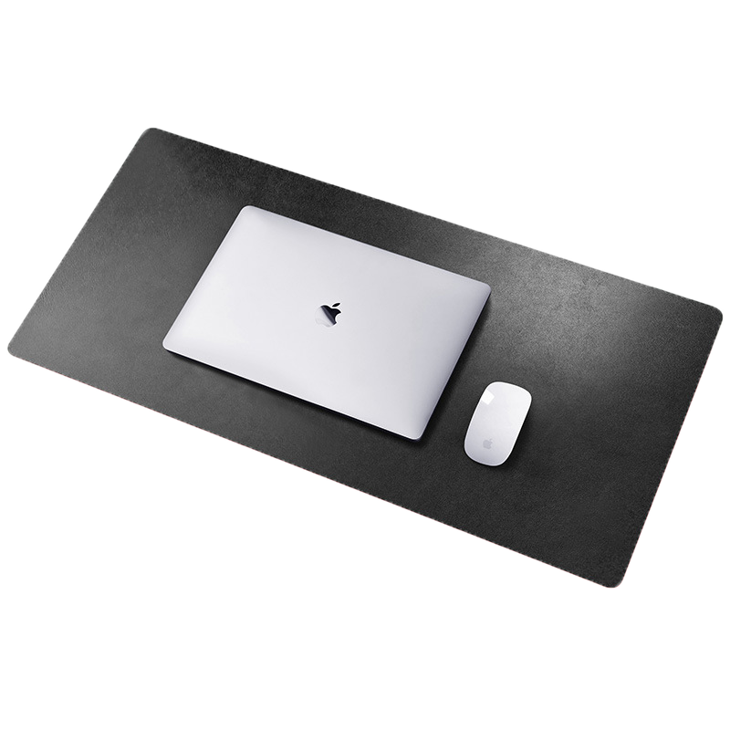 PU Leather Desk Mat Large Waterproof Keyboard & Mouse Pad, Solid Color, Double-Sided
