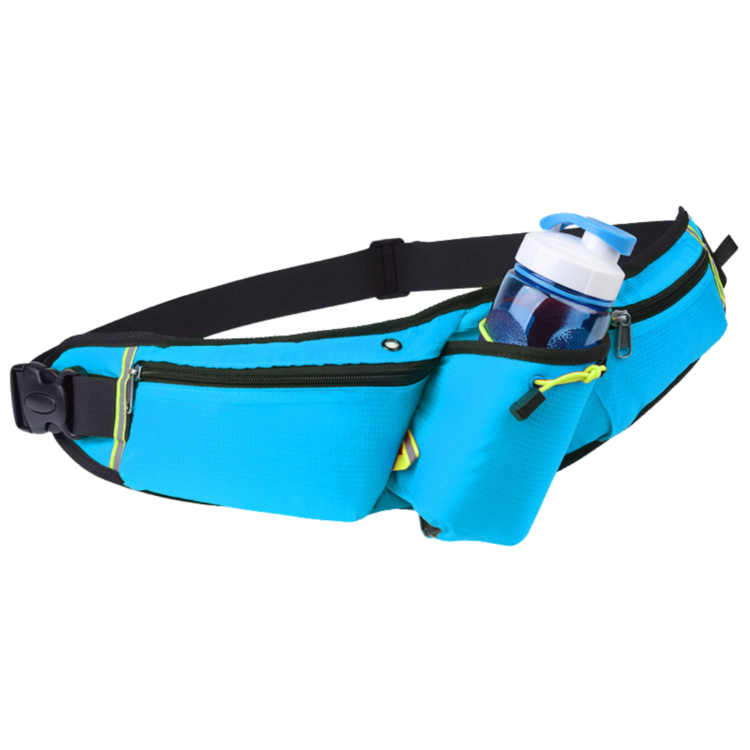 Sports Waist Bag Premium Outdoor Running Belt Bag for Men & Women, Fits Phone & Water Bottle, Large Capacity
