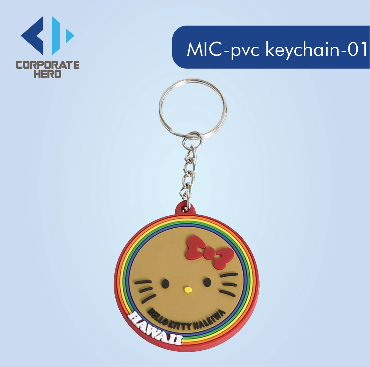 Cartoon Animal Rubber PVC Keychain Custom