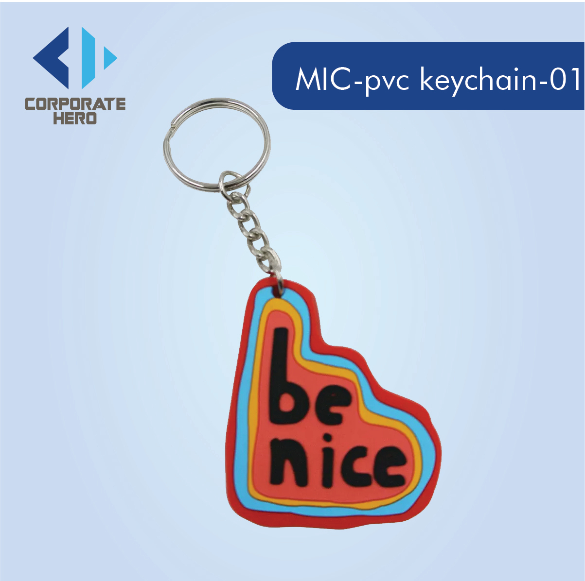 Cartoon Animal Rubber PVC Keychain Custom