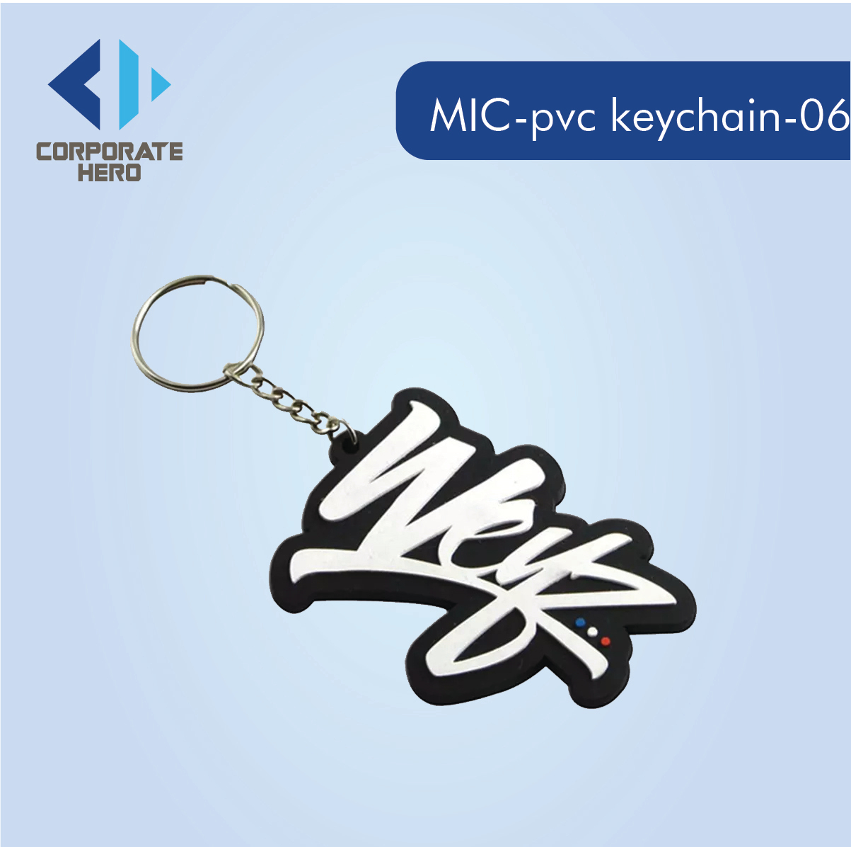 Soft Rubber Silicone Logo PVC Keychains Custom Personalized