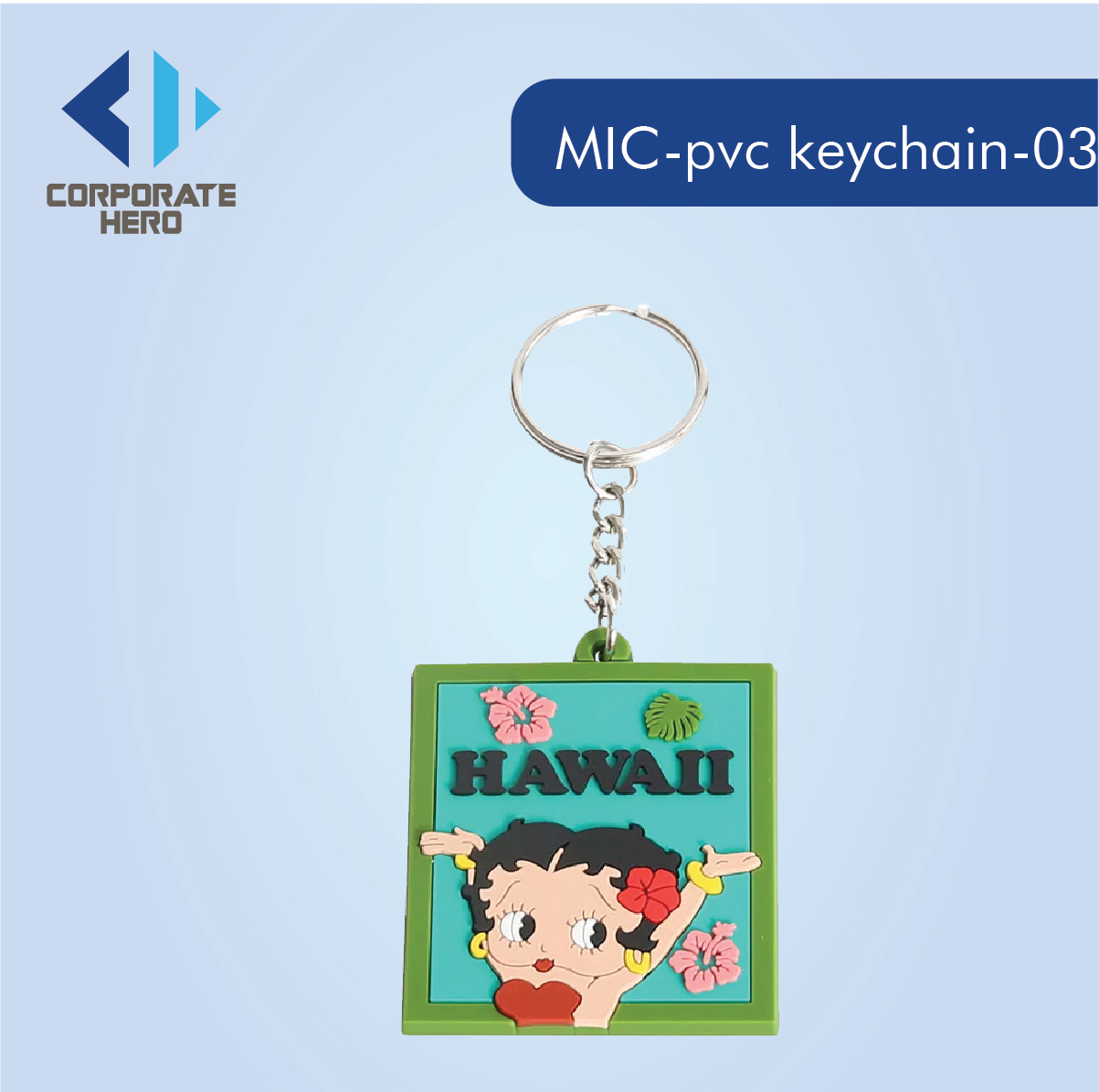 Bulk Small Cat PVC Keychain Custom Personalized