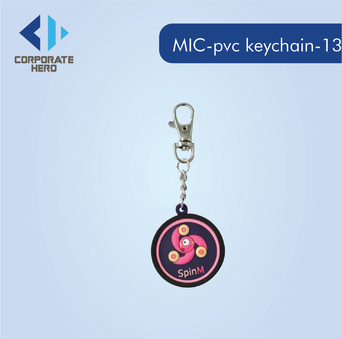 Letter Logos PVC Keychain Custom Personalized