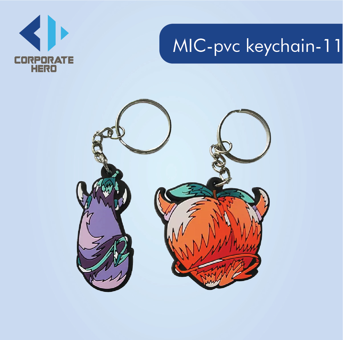 Oem Sublimation 2d PVC Keychain Custom Personalized