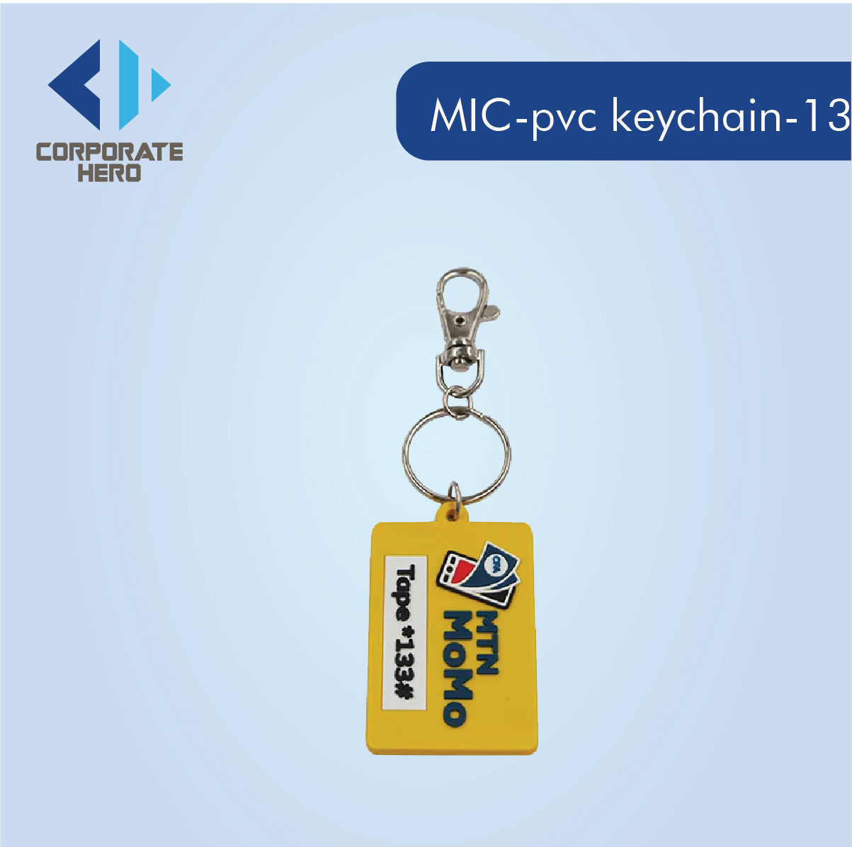 Letter Logos PVC Keychain Custom Personalized