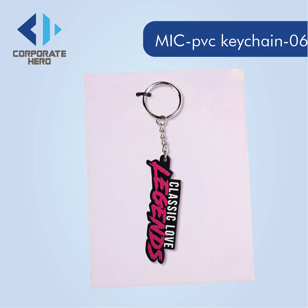 2D/3D Logo PVC Keychain Custom Personalized