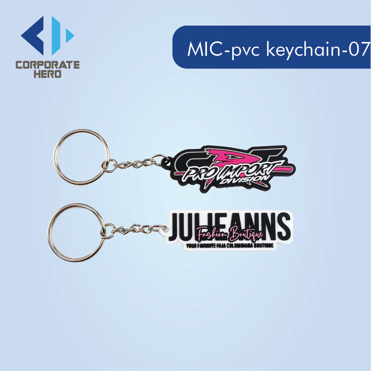 Portable Soft PVC Keychain Custom Personalized