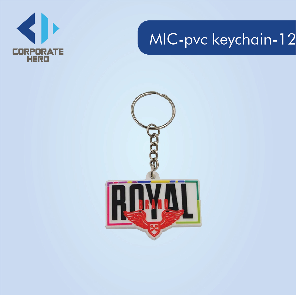 Custom Design Soccer Sports PVC Keychain Custom Personalized