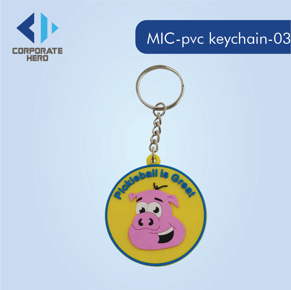 Bulk Small Cat PVC Keychain Custom Personalized