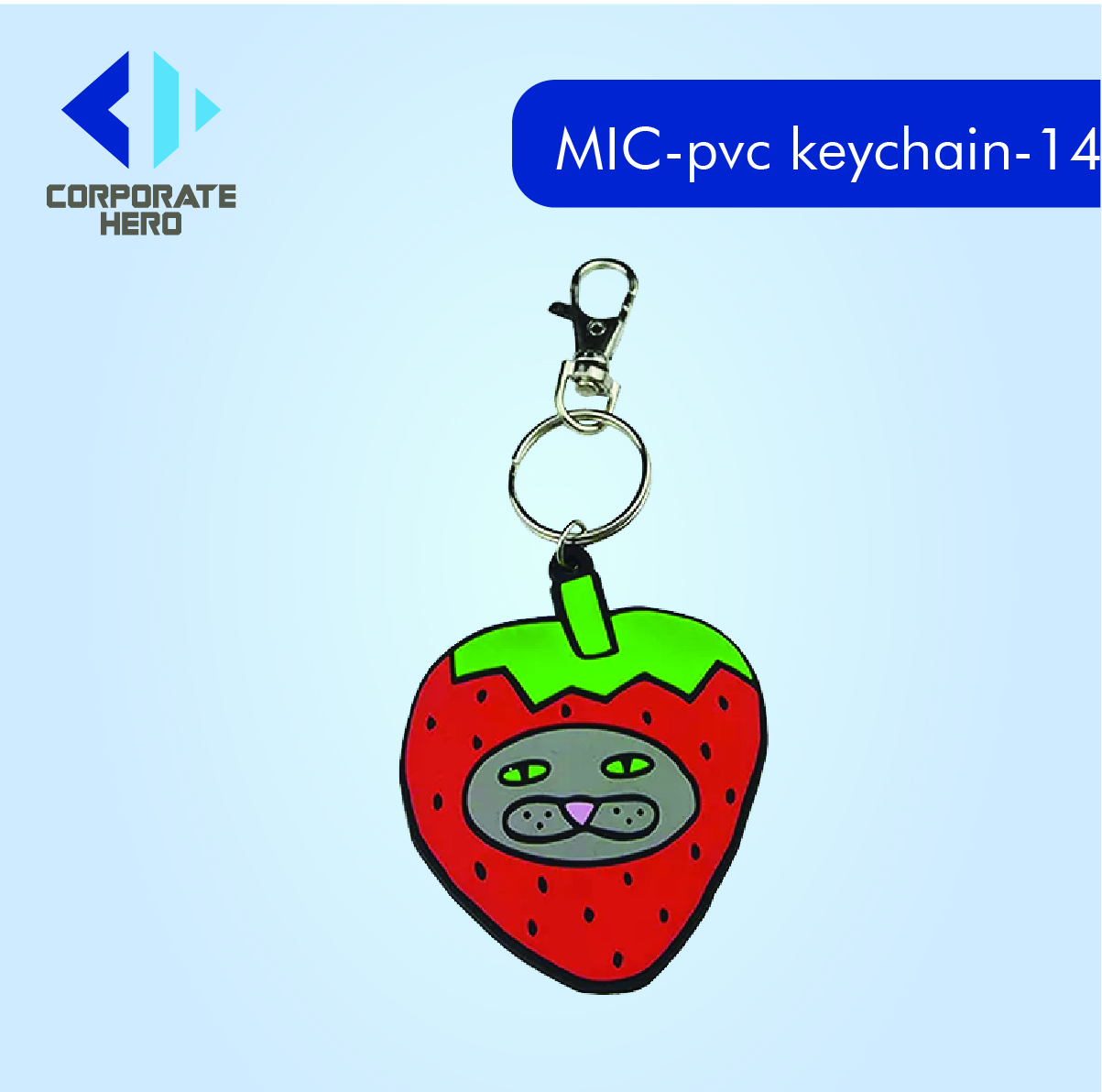 Custom Birthday Cake Rubber PVC Keychain Custom Personalized
