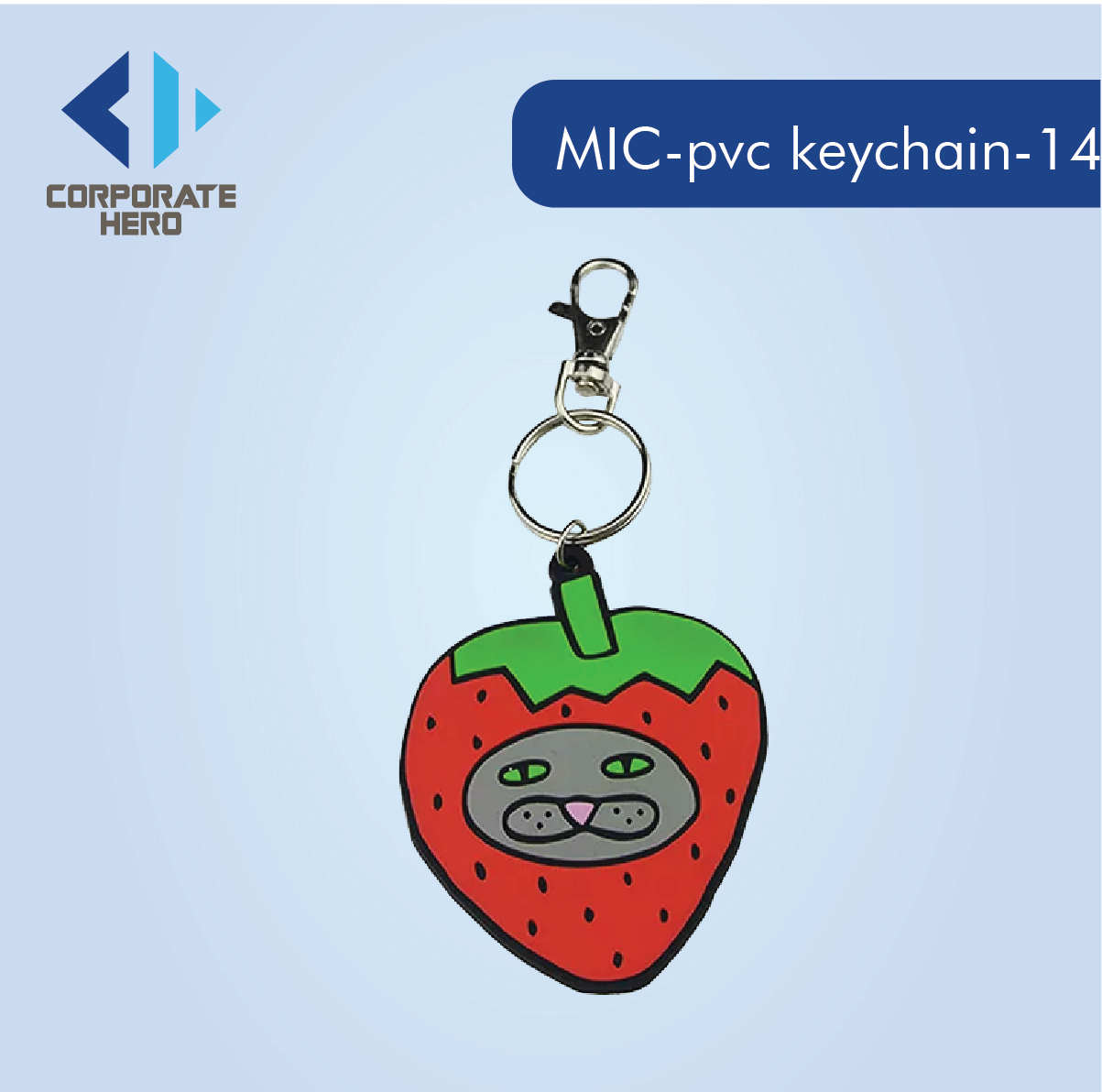 Custom Birthday Cake Rubber PVC Keychain Custom Personalized