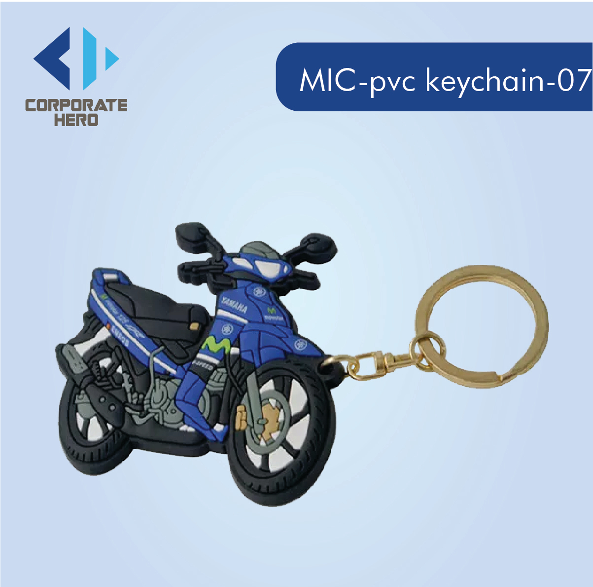 3d Silicone Motorcycle Rubber PVC Keychains