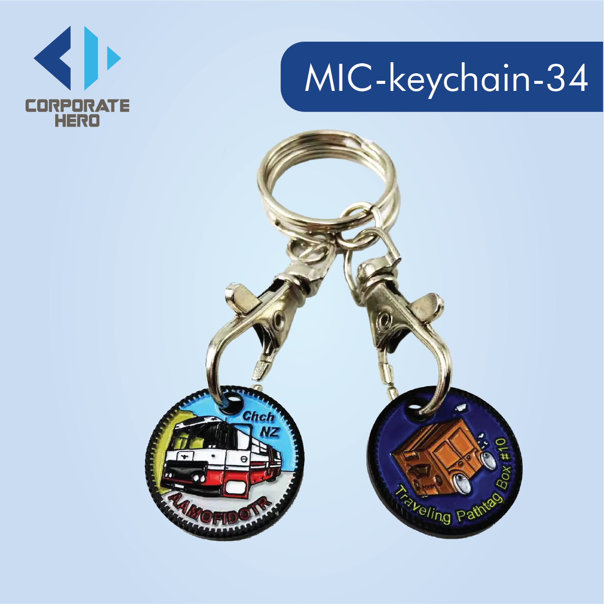 BQ Token Coins Cheap Metal Trolley Coins Keychain of Airport Design Custom Personaized