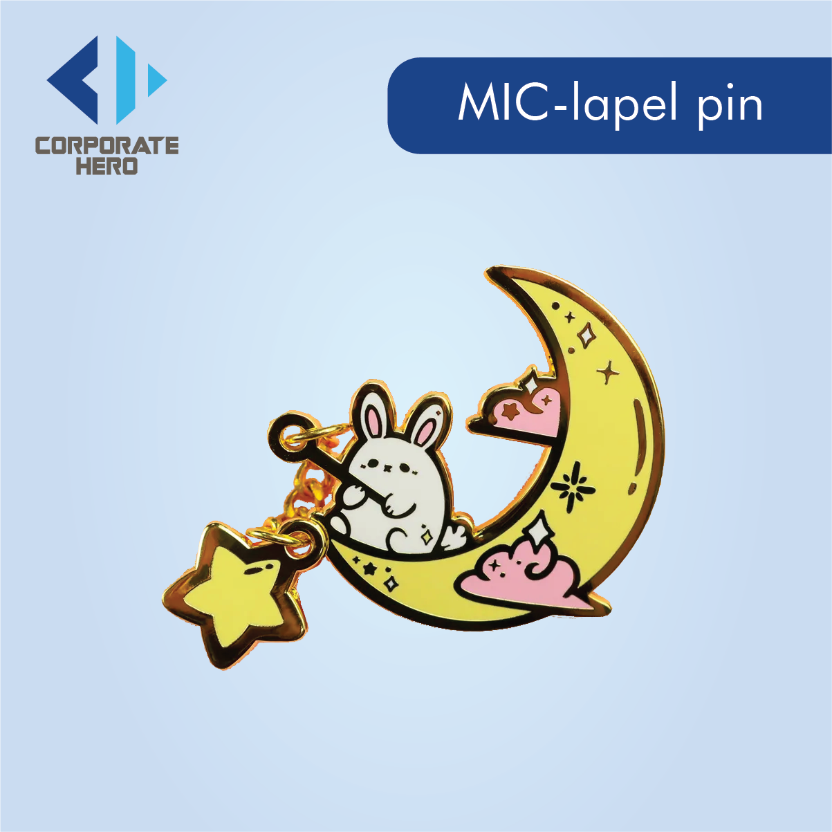 Art & Collectible Gold Plated enamel Lapel Pin 