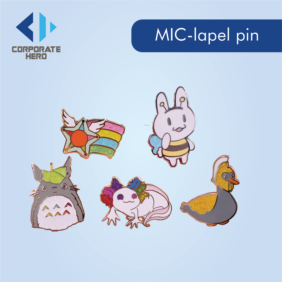 100% Handmade Enamel Painted Lapel Pin 