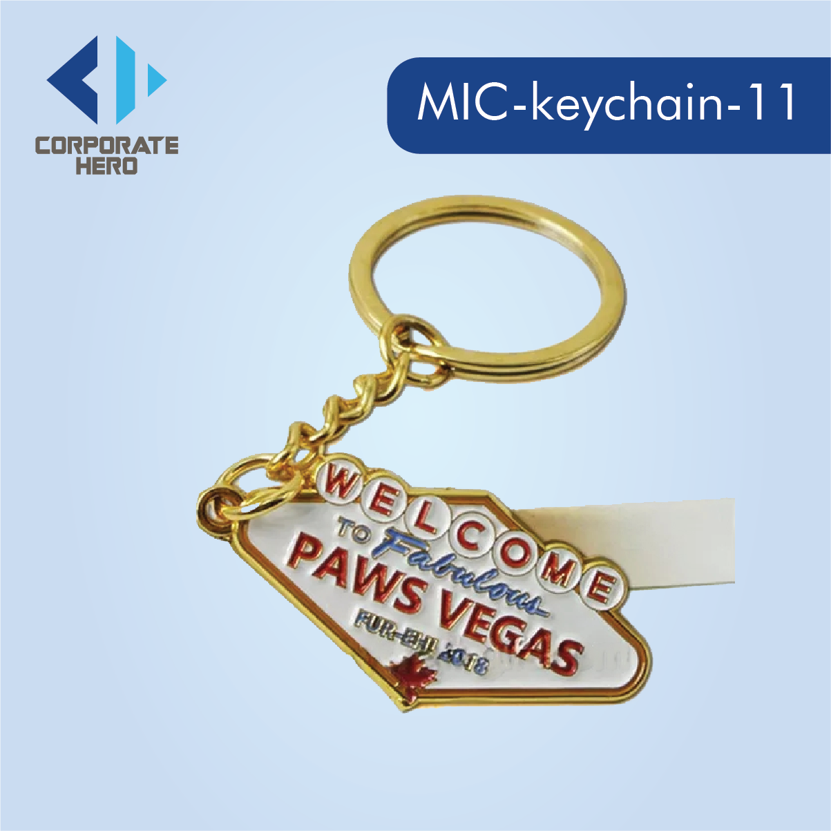 Logo Metal Keychain Custom Personalized