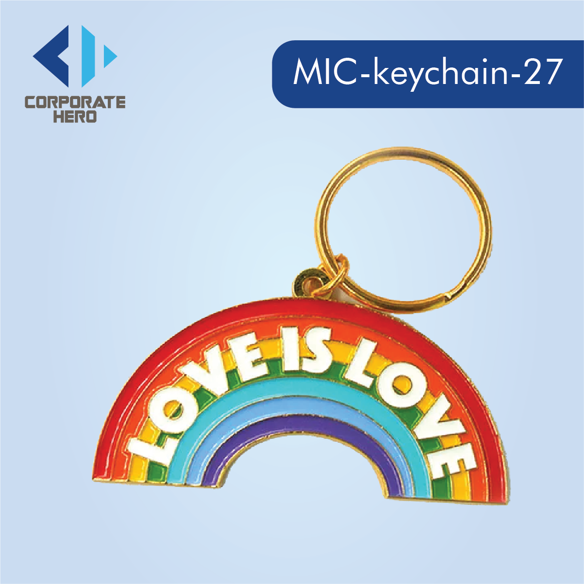 Rainbow Keychain Custom Personalized